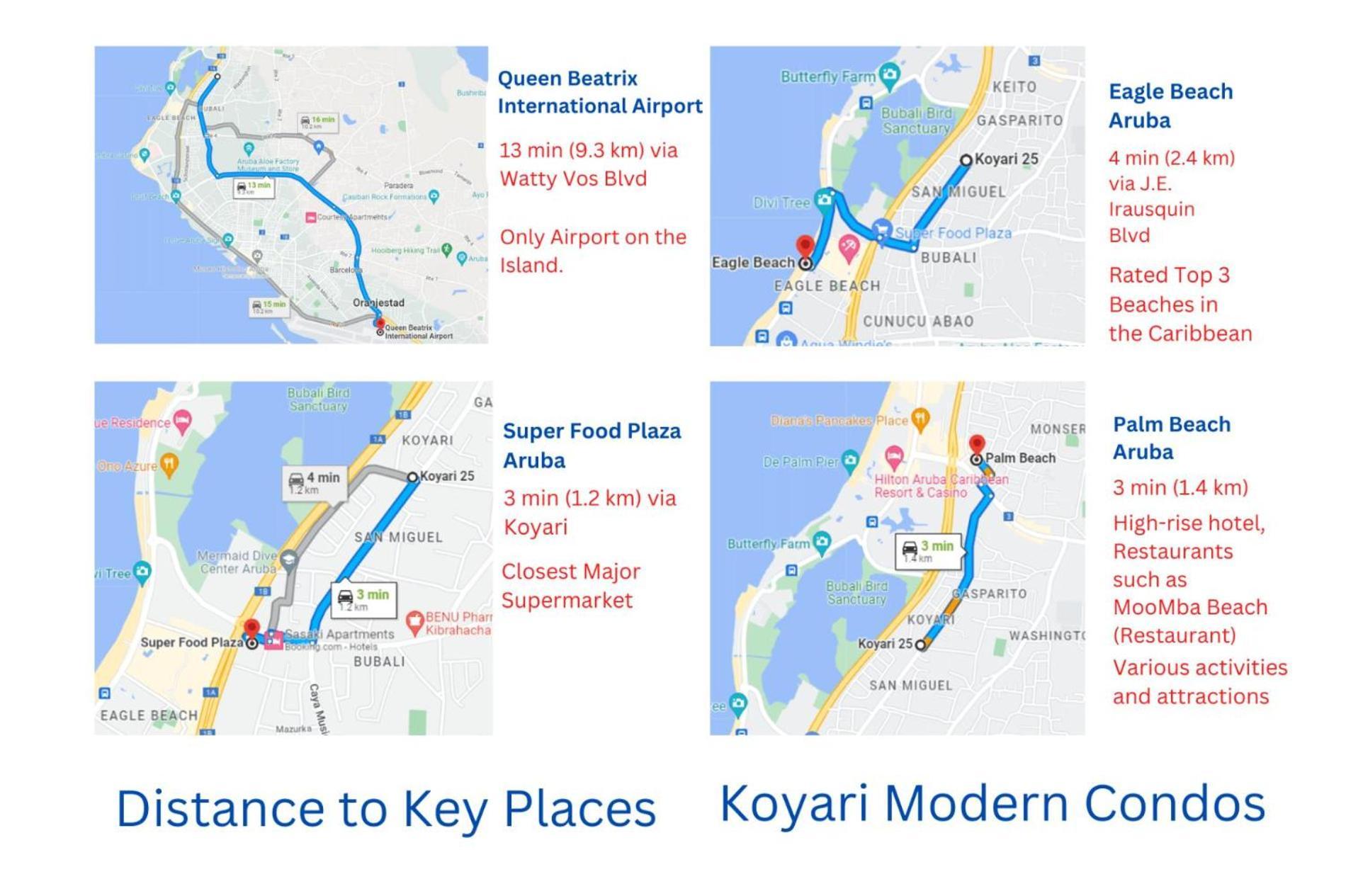 Koyari Modern Condos 9Br 7Ba Sleeps 26 W/ Pool And Roof Deck شاطئ بالم المظهر الخارجي الصورة